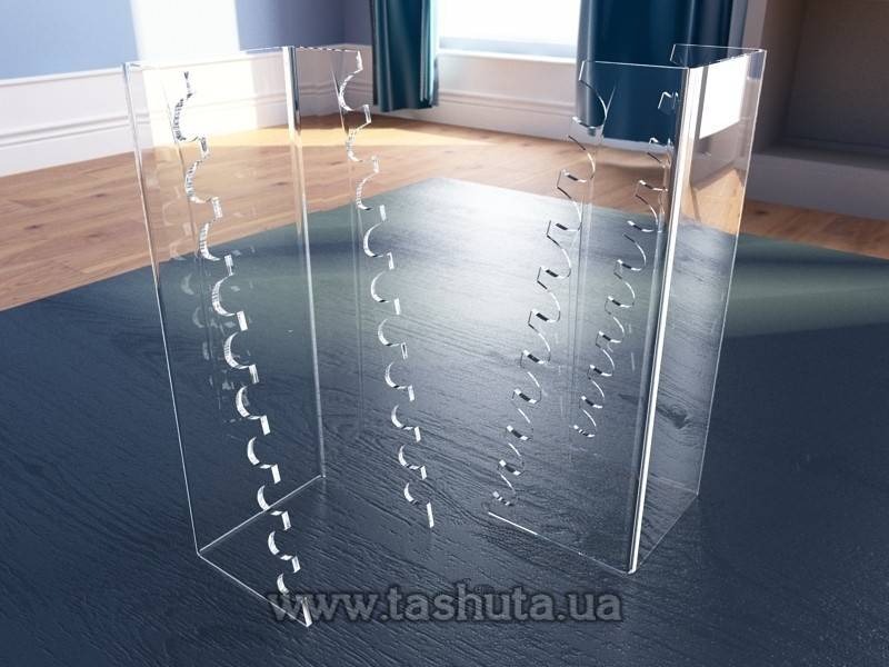 Acrylic Pen Holder for 8 pcs, 70x190x70mm