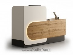 Biurowa lada recepcyjna „Skandi”, 220x120x62 cm