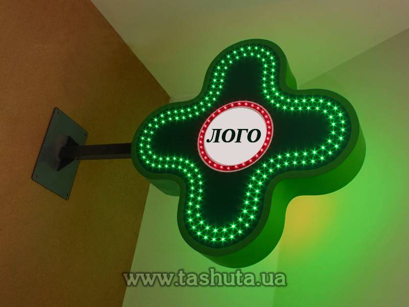 "POLAND" Double-Sided Cross with Logo, 700x700mm