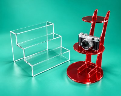 Tiered product risers