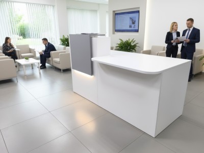Modular Front Desk, Registration Desk, 180x110x74cm