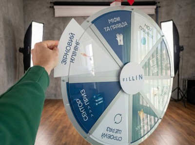 Wheel of Fortune for Changeable Information, Wheel Diameter 800mm