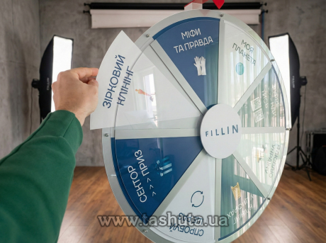 Колесо фортуни для змінної інформації, діаметр колеса 900мм