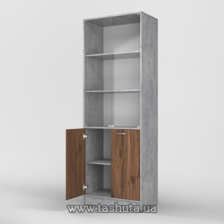 Шкаф для документов (стекло) 70х200х35см