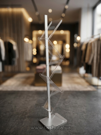 Стойка для печатной продукции "Зиг-заг" на 6 карманов А4