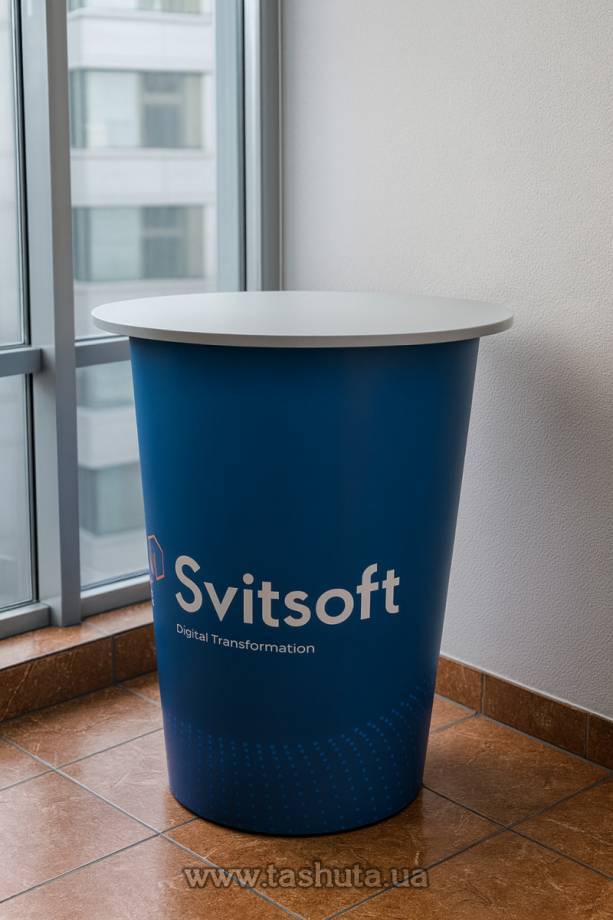 Printed Reception Desk 700x700mm