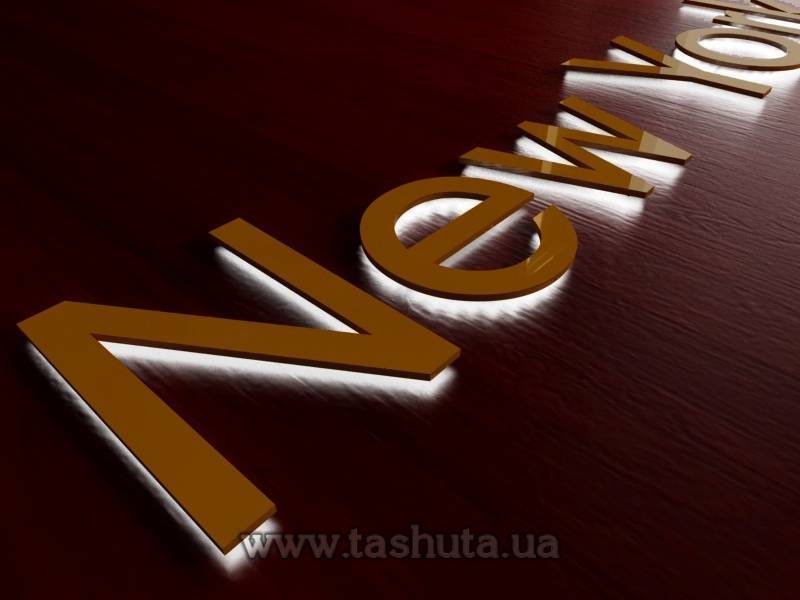 Halo-Lit Flat Letters, h-200mm