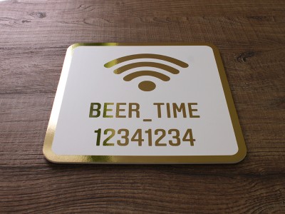 Табличка WI-FI 200х200мм