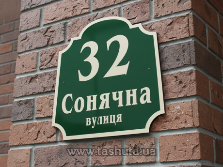 Адресная табличка на дом, 250х300 мм