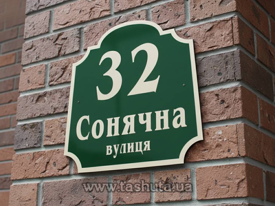 House Address Sign, 350x420mm