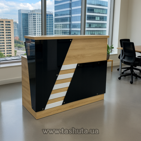 Стойка администратора с декоративной подсветкой, 160х110х75 cм