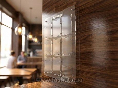Tablica informacyjna z pleksi z kieszeniami 800x1090 mm (9 kieszeni)