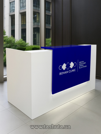 Модульная стойка администратора, стойка регистрации, 200х110х74 cм