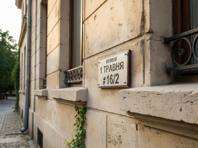 Уличная табличка двухслойная (акрил+влагостойкая фанера), 420х220 мм