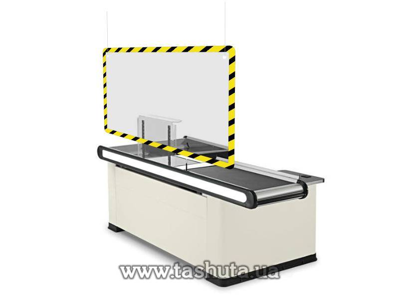 Protective Screen for Mounting within the Checkout Counter 1200x760mm
