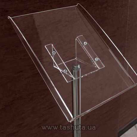 Стійка на хромованій нозі для буклетів А4 формату