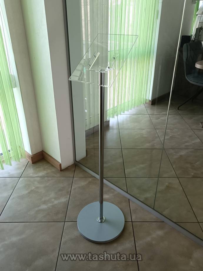 Inclined Advertising Stand with A4 Acrylic Pocket