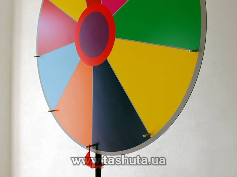Wheel of Fortune on Telescopic Stand, Wheel Diameter 800mm