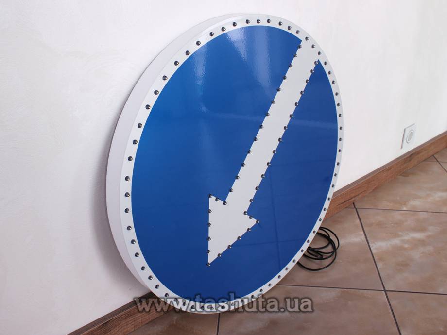 "Detour" LED Road Sign 700x700mm