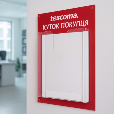 Информационный стенд на 1 карман А4, 300х410 мм