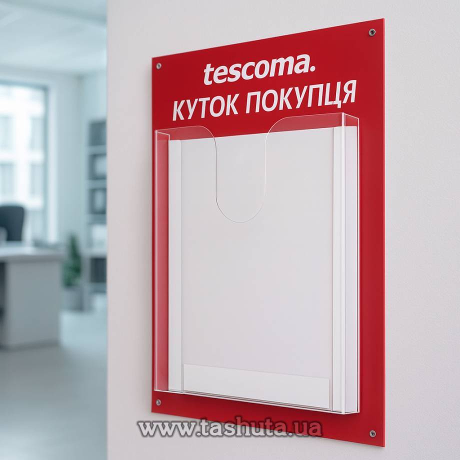 Information Board with 1 A4 Pocket, 300x410mm