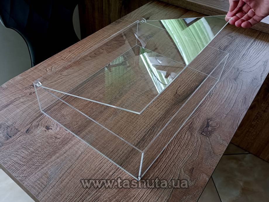 Коробка, контейнер из оргстекла с крышкой 200х200х100 мм