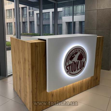 Модульная стойка администратора, стойка регистрации, 200х110х74 cм