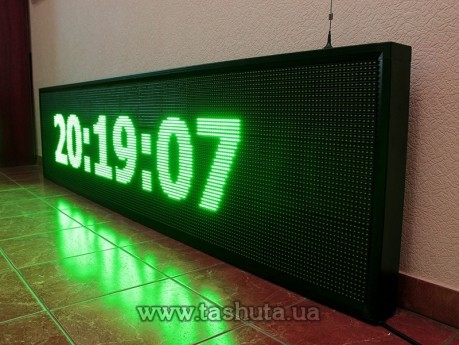 Бегущая строка вывеска 1600х480мм (желтый цвет)