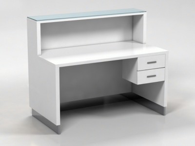 Reception Desk with Decorative Lighting, 130x110x70cm