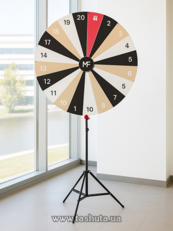 Колесо фортуны с логотипом со складным штативом, диаметр колеса 700мм