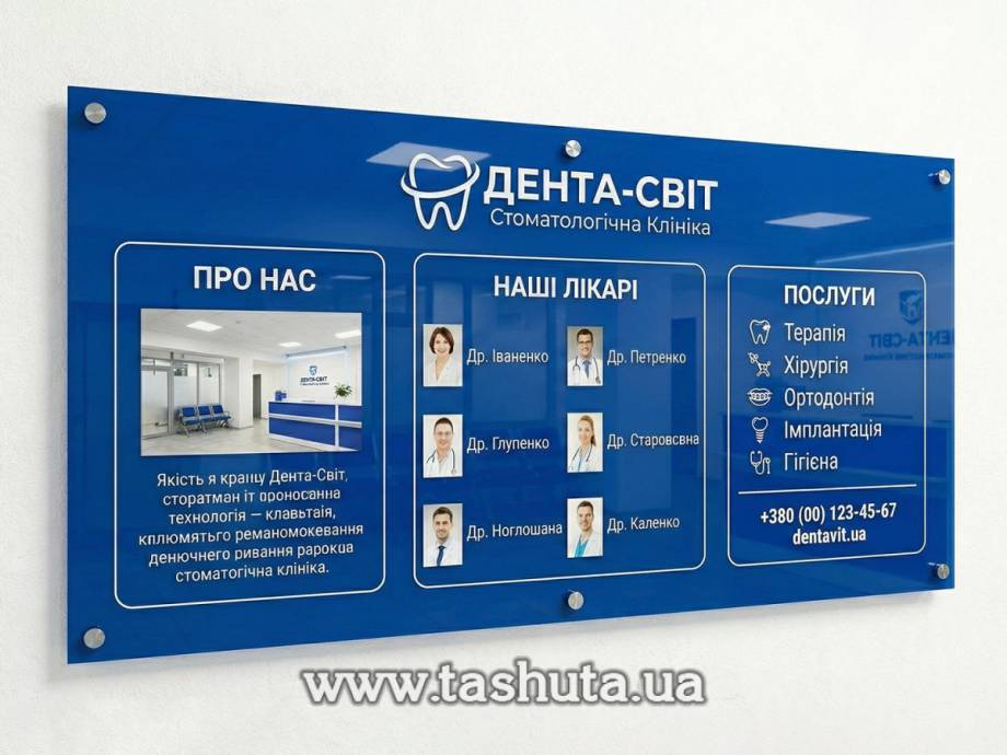 3mm Coloured Acrylic Information Board
