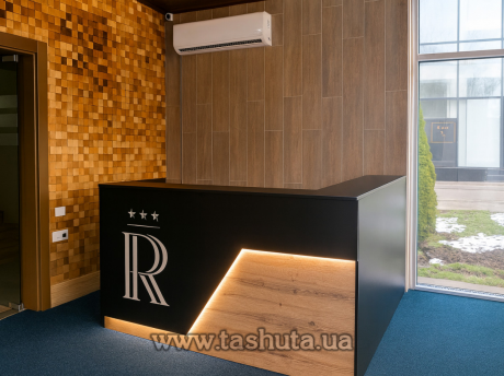 Ресепшн стойка &quot;Майами&quot;, офисная стойка с подсветкой, 200х110х75 cм