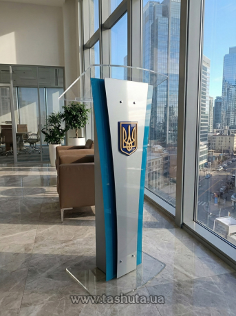 Трибуна для выступлений переносная акриловая