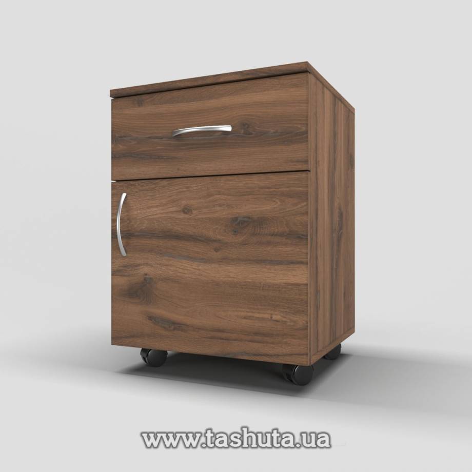 Тумба на колесах з дверцятами та ящиком 45х75х50см