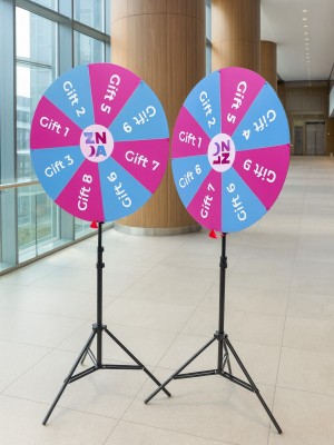 Wheel of Fortune on Telescopic Stand, Wheel Diameter 700mm