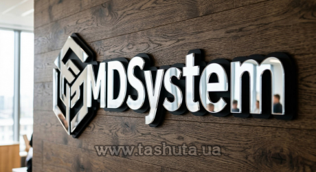 Комбинированные буквы из различных цветных акрилов, H=100мм