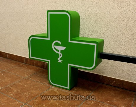 Krzyż apteczny LED 800x800 mm