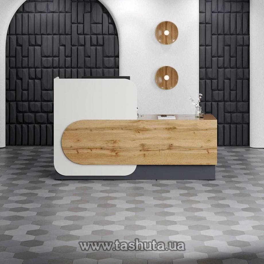 Офісна стійка ресепшн «Сканді», 220х120х62 см