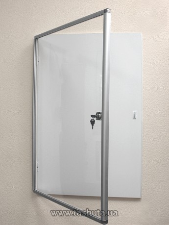 Gablota informacyjna ze szkłem i zamkiem, 500x700 mm