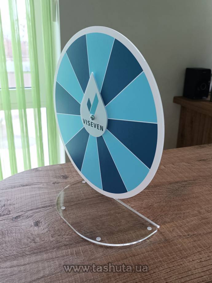 Tabletop Acrylic Wheel of Fortune, Wheel Diameter 300mm