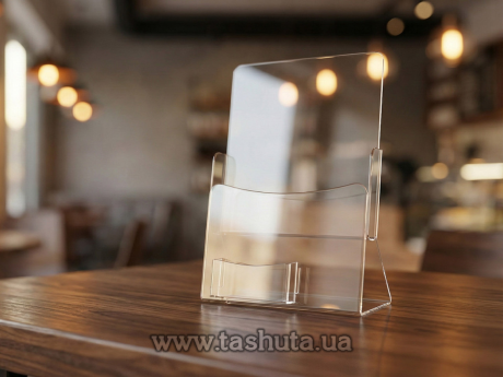 Подставка из акрила для журналов, проспектов А6 (105х148)