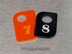 21-71040. Numerki na klucze, akrylowe