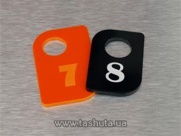 Acrylic Key Tag 55x85mm, Double-Sided