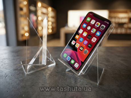 Акриловая подставка для смартфона, 60х100 мм