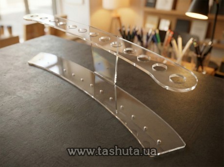 Plastikowa podstawka na długopisy na 13 szt., 220x70x70mm