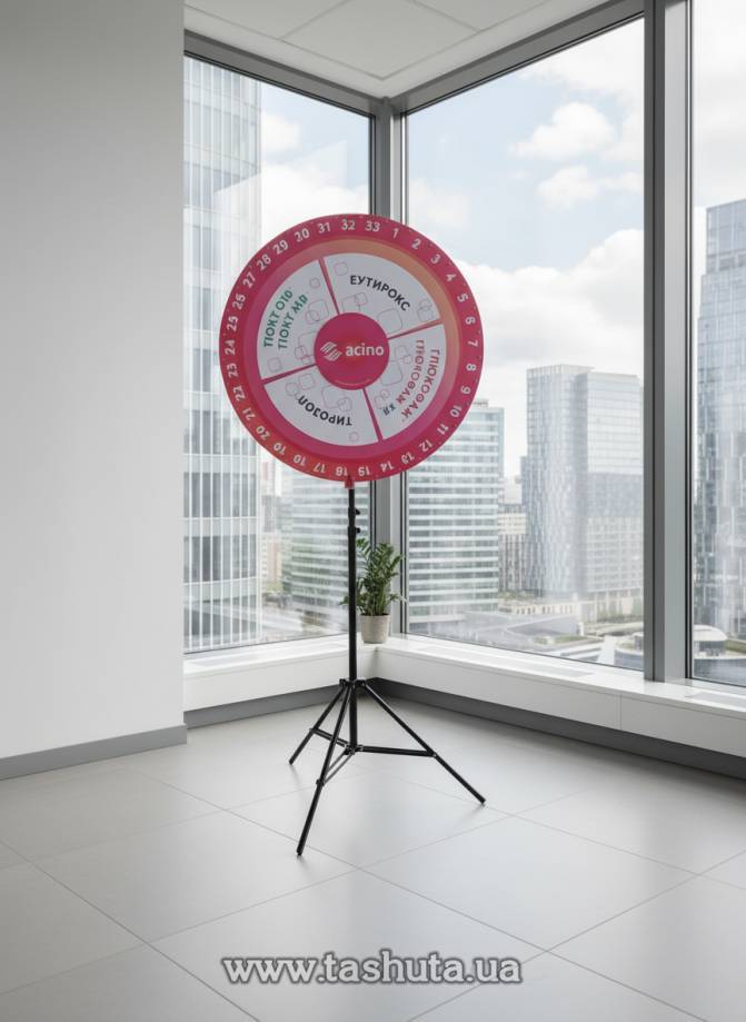 Wheel of Fortune on Telescopic Stand, Wheel Diameter 900mm