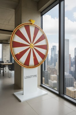 Branded Wheel of Fortune on Stand, Wheel Diameter 800mm