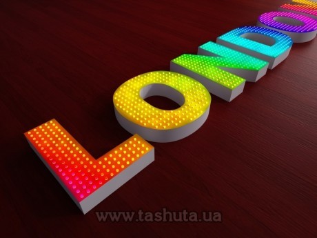 Litery LED z diodami SMART, h-300mm
