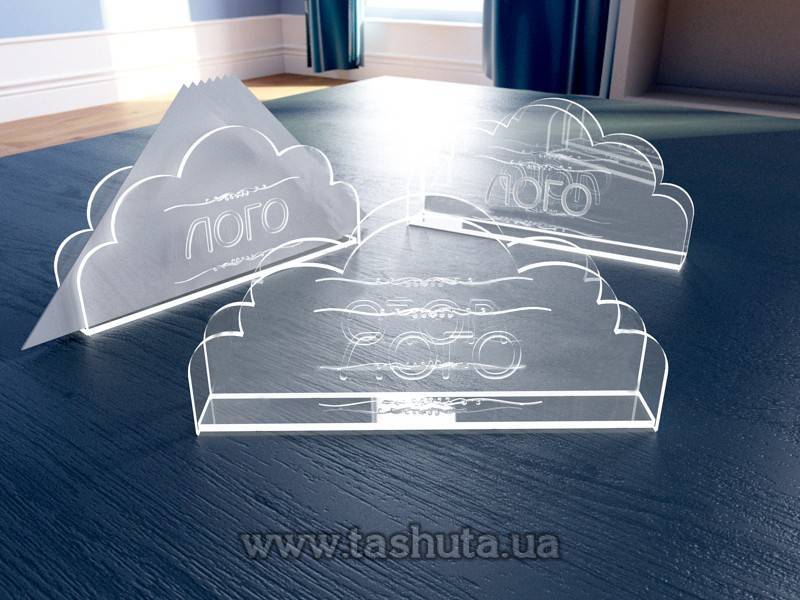 Napkin Holder with Logo, 160x80x20mm