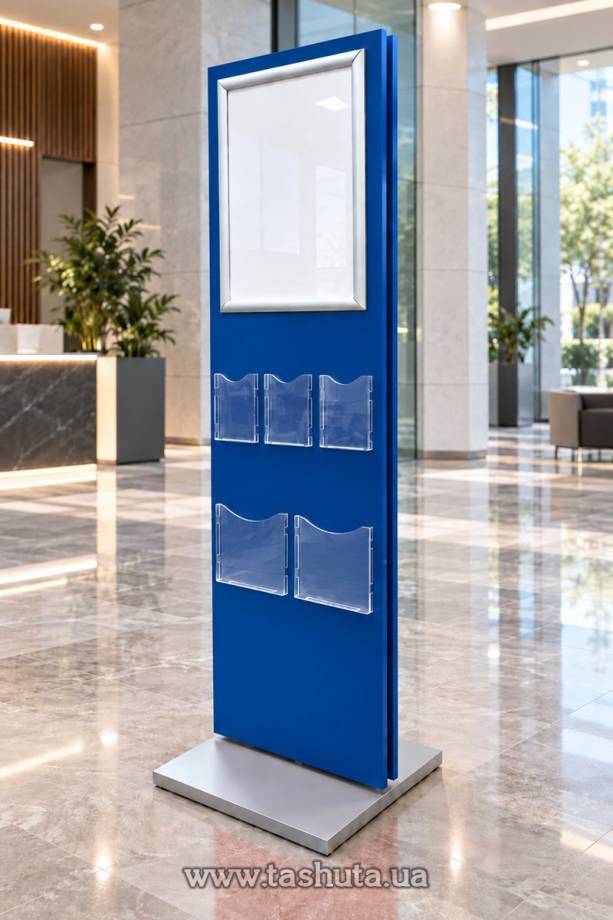 A2 Poster Advertising Stand with Pockets